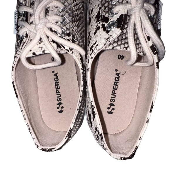 Superga‎ 2790 Synthsnake Platform Sneaker, Women's Size 9 M, Taupe MSRP $99 - Picture 9 of 10
